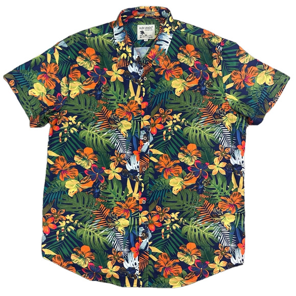 Alex Vando Other - Alex Vando Tropical Button Down Short Sleeve shirt Size XL